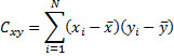 cross-product deviation